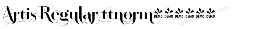 Artis Regular ttnorm字体转换